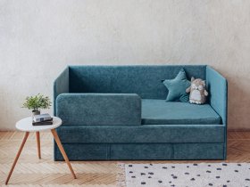 Диван-кровать Happy (бирюзовый) в Мамоново - mamonovo.mebel-nsk.ru | фото