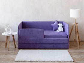 Диван-кровать Happy (сиреневый) в Мамоново - mamonovo.mebel-nsk.ru | фото