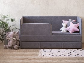 Диван-кровать Happy (темно-серый) в Мамоново - mamonovo.mebel-nsk.ru | фото