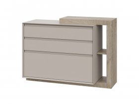 Комод 1200 22 J-Э Этна (дуб эндгрей/кашемир) в Мамоново - mamonovo.mebel-nsk.ru | фото