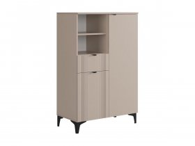 Комод 2 Рич (кашемир/фрапучино матовый/черный) в Мамоново - mamonovo.mebel-nsk.ru | фото