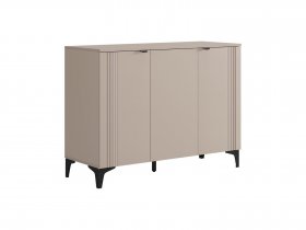 Комод 3 Рич (кашемир/фрапучино матовый/черный) в Мамоново - mamonovo.mebel-nsk.ru | фото