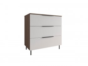 Комод 900 Роза (орех франклин карамельный/бежевый скин) в Мамоново - mamonovo.mebel-nsk.ru | фото