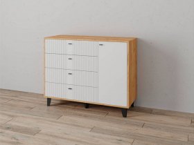 Комод «Катрин-13» (дуб крафт золотой/карбон фарфор) в Мамоново - mamonovo.mebel-nsk.ru | фото