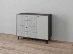 Комод «Катрин-13» (графит/светло-серый) в Мамоново - mamonovo.mebel-nsk.ru | фото