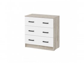 Комод КМ-02 Ронда (дуб крафт серый/дуб крафт белый) в Мамоново - mamonovo.mebel-nsk.ru | фото