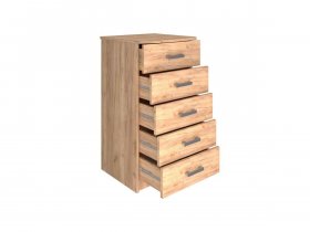 Комод Км004.1 Ирина (дуб крафт золотой) в Мамоново - mamonovo.mebel-nsk.ru | фото