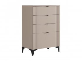 Комод Рич (кашемир/фрапучино матовый/черный) в Мамоново - mamonovo.mebel-nsk.ru | фото