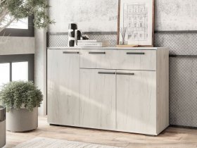 Комод Стандарт-4 NEW (дуб крафт белый) в Мамоново - mamonovo.mebel-nsk.ru | фото