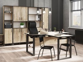 Комплект Гермес лофт (дуб крафт серый) в Мамоново - mamonovo.mebel-nsk.ru | фото