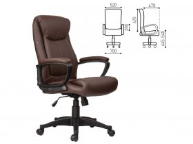 Кресло офисное BRABIX Enter EX-511, коричневое в Мамоново - mamonovo.mebel-nsk.ru | фото