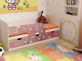 Кровать детская с ящиками 1,86 Минима Hello Kitty в Мамоново - mamonovo.mebel-nsk.ru | фото