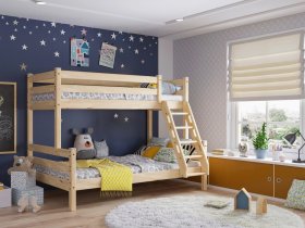 Кровать двухъярусная Адель (прозрачный лак) в Мамоново - mamonovo.mebel-nsk.ru | фото