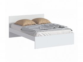Кровать двуспальная 1,4м Бруклин СБ-3353 (белый) в Мамоново - mamonovo.mebel-nsk.ru | фото