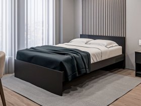 Кровать двуспальная 1,4м Бруклин СБ-3353 (диамант серый) в Мамоново - mamonovo.mebel-nsk.ru | фото