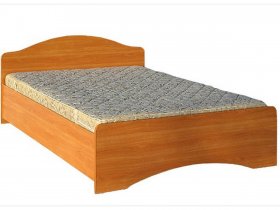 Кровать двуспальная 1,6м-1 (круглая спинка) в Мамоново - mamonovo.mebel-nsk.ru | фото