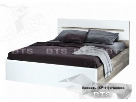 Кровать двуспальная 1,6 м  Наоми КР-11 в Мамоново - mamonovo.mebel-nsk.ru | фото