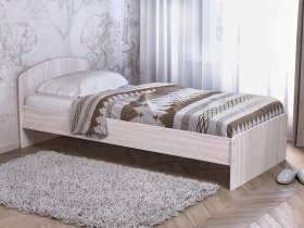 Кровать односпальная 80 с низкой спинкой (ясень шимо светлый) в Мамоново - mamonovo.mebel-nsk.ru | фото