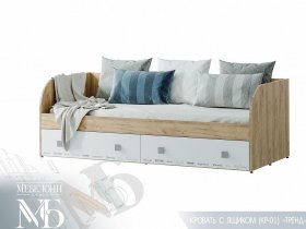 Кровать с ящиками Тренд КР-01 в Мамоново - mamonovo.mebel-nsk.ru | фото