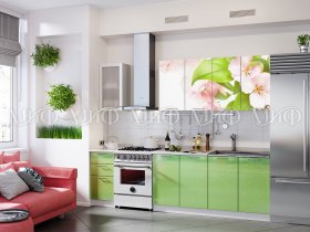 Кухонный гарнитур Яблоневый цвет в Мамоново - mamonovo.mebel-nsk.ru | фото