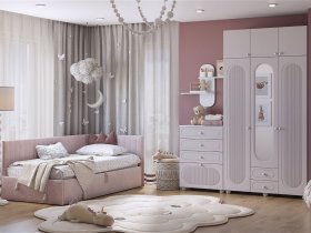 Модульная детская Милана (белое дерево/сакура) в Мамоново - mamonovo.mebel-nsk.ru | фото