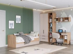 Модульная детская Сицилия (дуб альпийский/тефия) в Мамоново - mamonovo.mebel-nsk.ru | фото