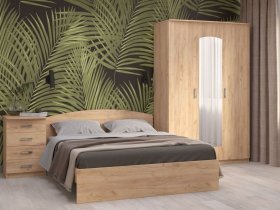 Модульная спальня Ирина (дуб крафт золотой) в Мамоново - mamonovo.mebel-nsk.ru | фото