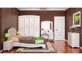 Модульная спальня Каролина в Мамоново - mamonovo.mebel-nsk.ru | фото
