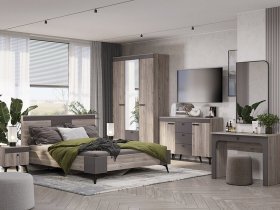 Модульная спальня Кассандра (дуб смоки/MF14) в Мамоново - mamonovo.mebel-nsk.ru | фото