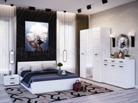 Модульная спальня Нэнси NEW в Мамоново - mamonovo.mebel-nsk.ru | фото