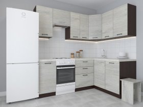 Модульная угловая кухня 1,4м*2,1м Лада (пикард) в Мамоново - mamonovo.mebel-nsk.ru | фото