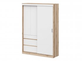 Шкаф-купе (1,5м) Брауни (дуб делано/белый) в Мамоново - mamonovo.mebel-nsk.ru | фото
