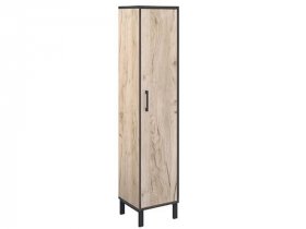 Шкаф-пенал Шк031.0 Гермес лофт (дуб крафт серый) в Мамоново - mamonovo.mebel-nsk.ru | фото