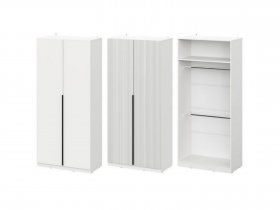 Шкаф ШК-100 Эккервуд (белый) в Мамоново - mamonovo.mebel-nsk.ru | фото