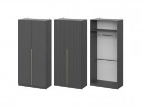 Шкаф ШК-100 Эккервуд (графит) в Мамоново - mamonovo.mebel-nsk.ru | фото