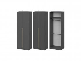 Шкаф ШК-75 Эккервуд (графит) в Мамоново - mamonovo.mebel-nsk.ru | фото