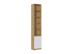 Стеллаж Бостон СЖ-001 (дуб крафт золотой/белый глянец) в Мамоново - mamonovo.mebel-nsk.ru | фото