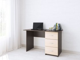 Стол письменный Сити-1 (венге/дуб молочный) в Мамоново - mamonovo.mebel-nsk.ru | фото