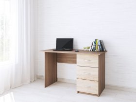 Стол письменный Сити-1 (ясень шимо темный/дуб сонома) в Мамоново - mamonovo.mebel-nsk.ru | фото