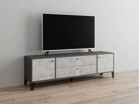 Тумба под ТВ Парус-10 (графит/мальта) в Мамоново - mamonovo.mebel-nsk.ru | фото
