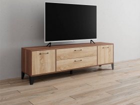 Тумба под ТВ Парус-13 (ясень шимо темный/дуб сонома) в Мамоново - mamonovo.mebel-nsk.ru | фото