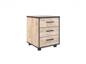Тумба выкатная Тм069.0 Гермес лофт (дуб крафт серый) в Мамоново - mamonovo.mebel-nsk.ru | фото