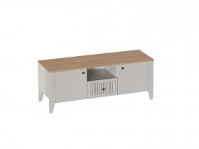 Тумба узкая 2дв. 1ящ. Валенсия (гостиная) в Мамоново - mamonovo.mebel-nsk.ru | фото
