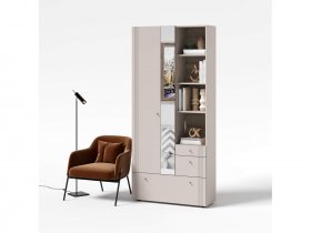 Вешалка с зеркалом ВШ1 Одетта (дуб эндгрей/меланж) в Мамоново - mamonovo.mebel-nsk.ru | фото